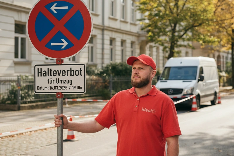 Halteverbotszone für den Umzug in Berlin beantragen und errichten
